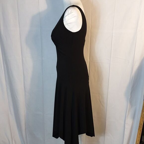 B.Darlin Black Asymmetrical Midi Dress - Picture 3 of 8